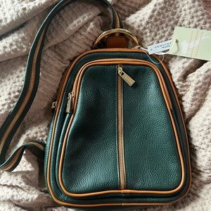 Valentina convertible leather backpack